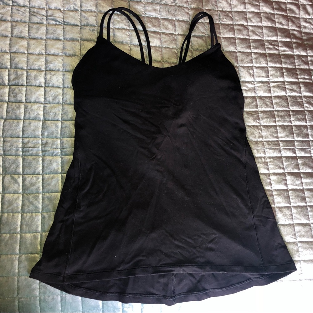 Like New Lululemon Strappy Back Tank in Black